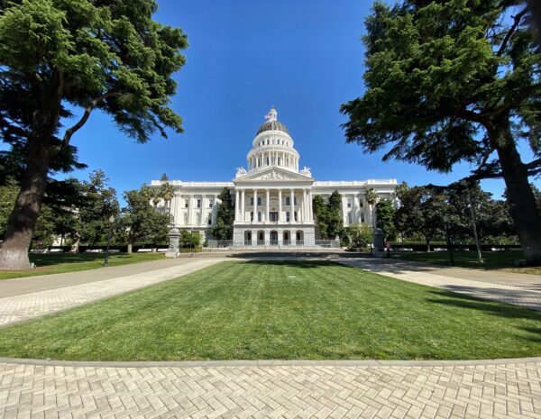 The California state capitol building in Sacramento, CA.