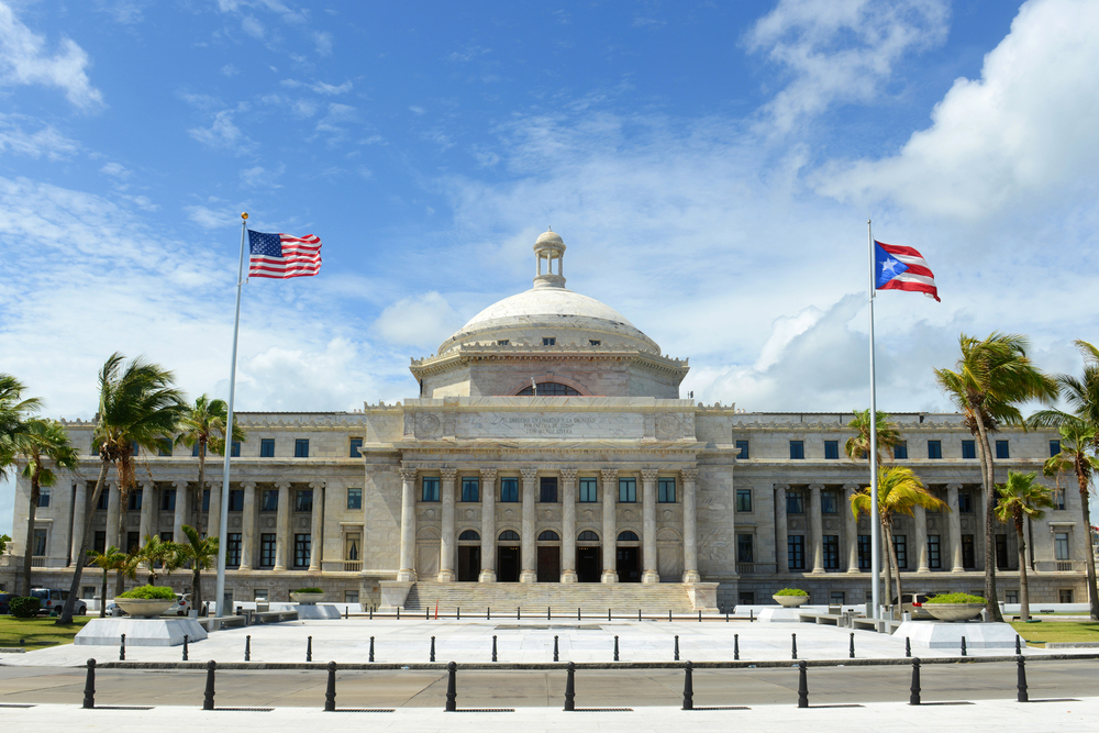 Puerto Rico's Capitol building in San Juan, Puerto Rico.