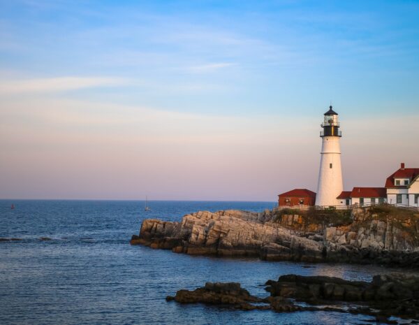 The Portland Head Lighthouse in Cape Elizabeth, Maine.