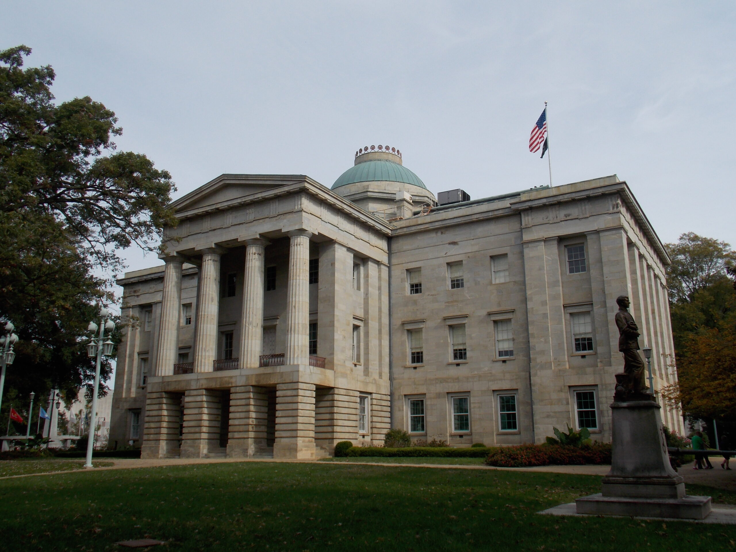 The North Carolina state capitol building in Raleigh, North Carolina.