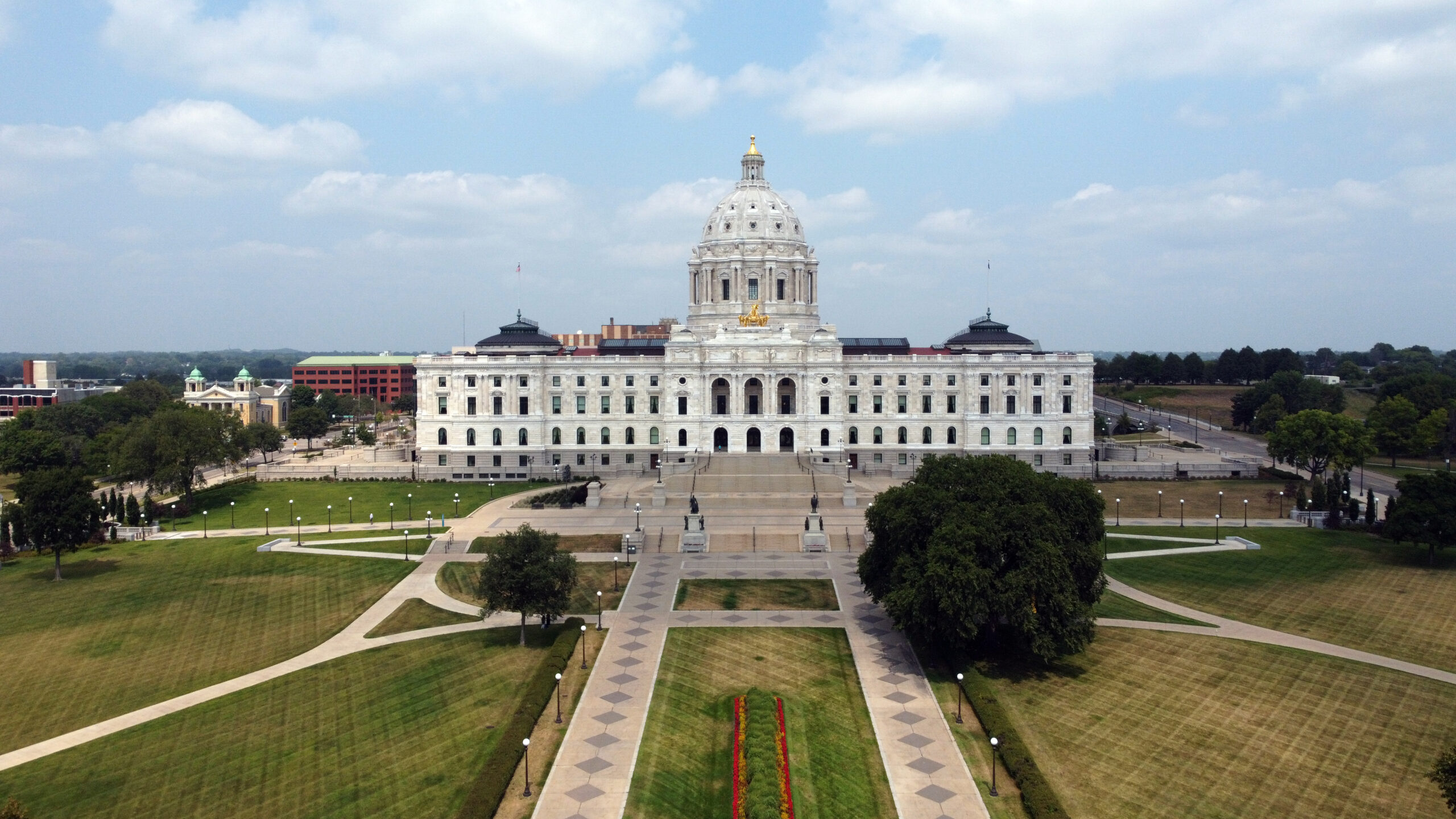 The Minnesota state capitol building in St. Paul, Minnesota.
